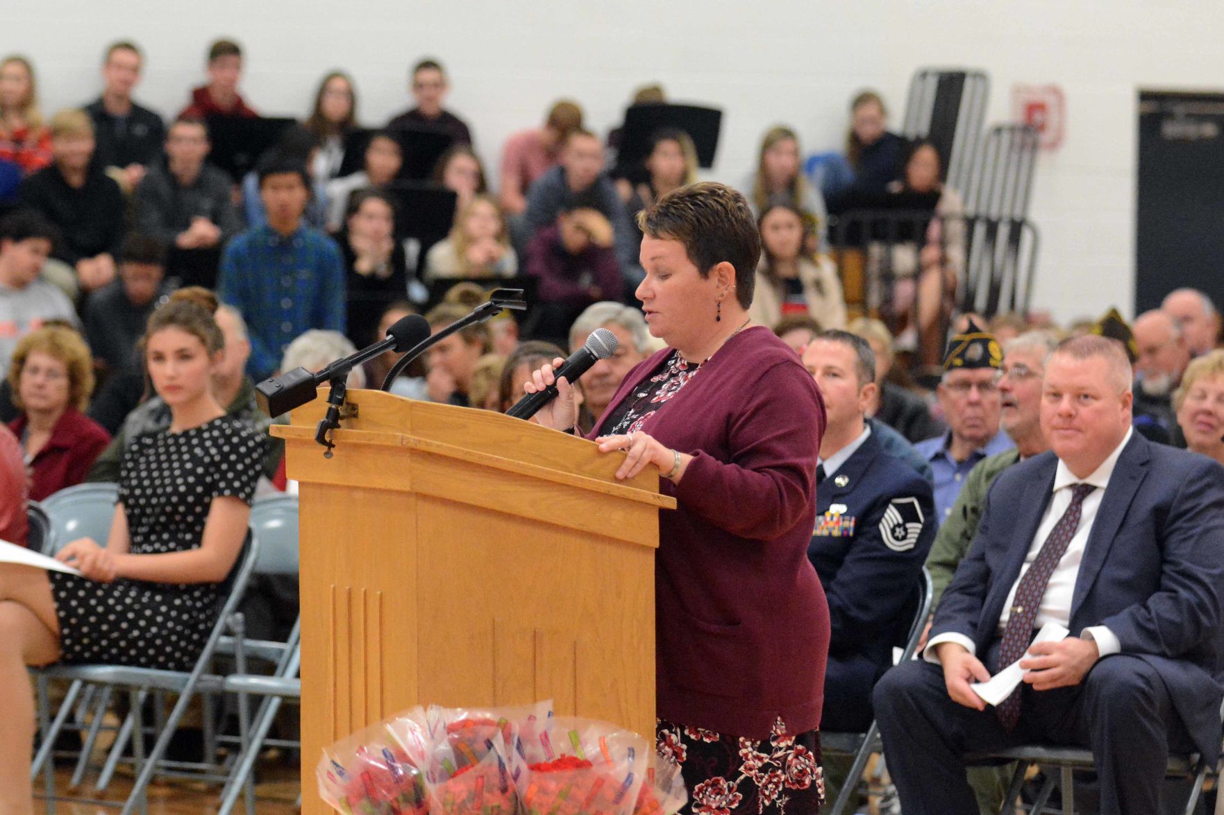 Portage High School Veterans Day ceremony 2019